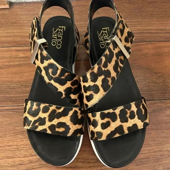Franco Sarto Animal Print Sandals - Picture 1 of 5